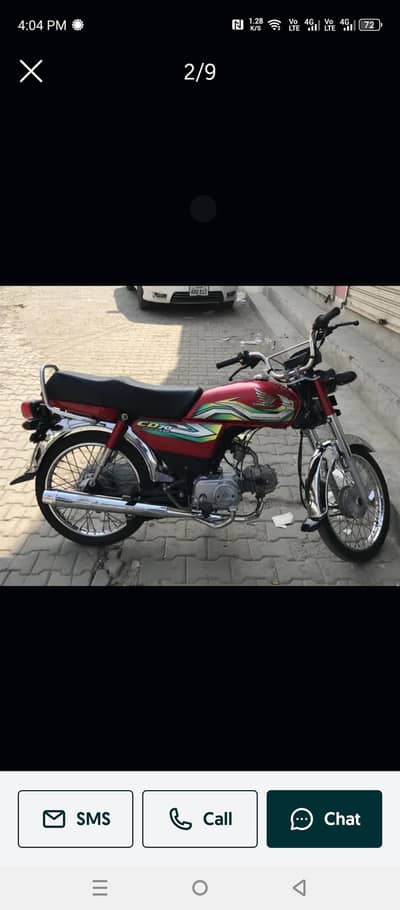 honda CD 70 lush condition
