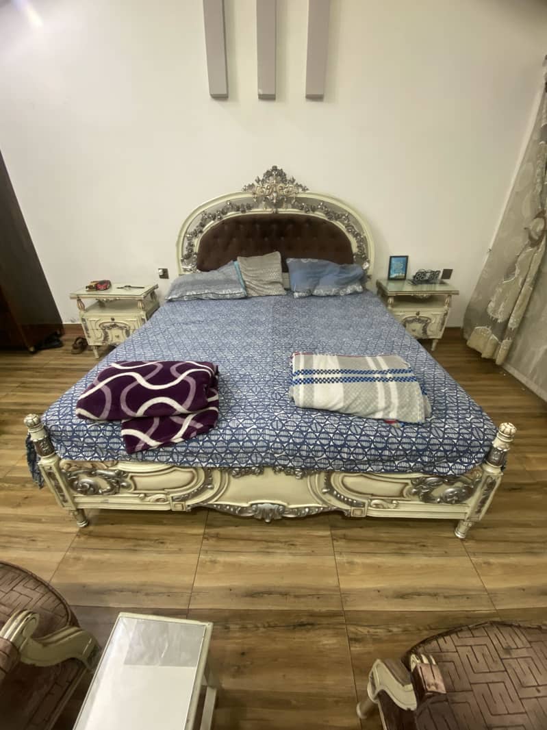 Bed and side table 0