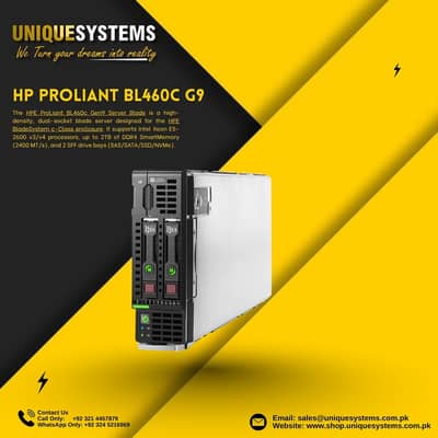 HP ProLiant BL460c Gen9 Blade | Dual Xeon E5-2600 v3/v4 | DDR4