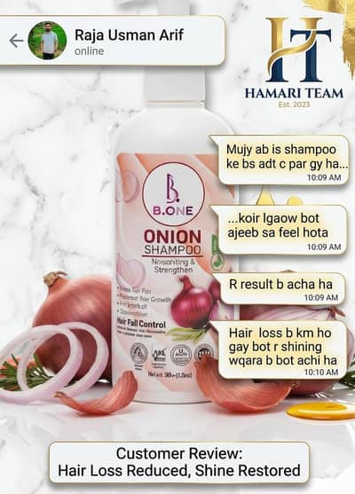 B. one Onion Shampoo 100% Chemical Free