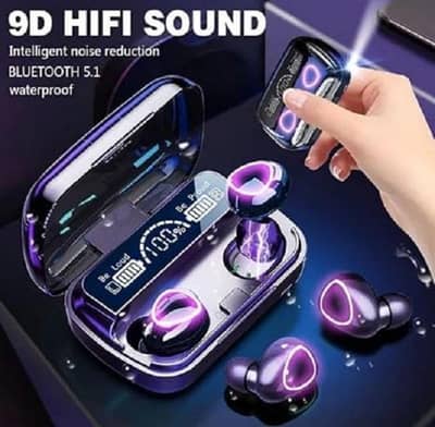 Black Bluetooth With Fast Charger And Waterproof Design