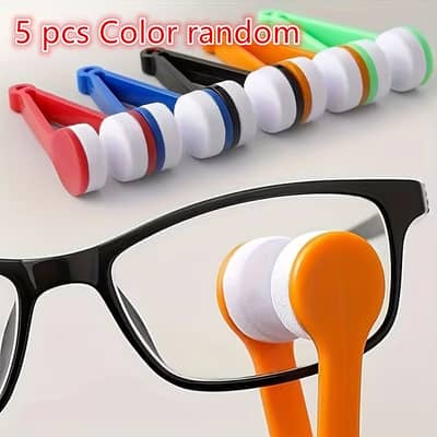 1/2/5/10pcs Multi-Color Glasses Cleaning Wipe - Portable, No Battery N