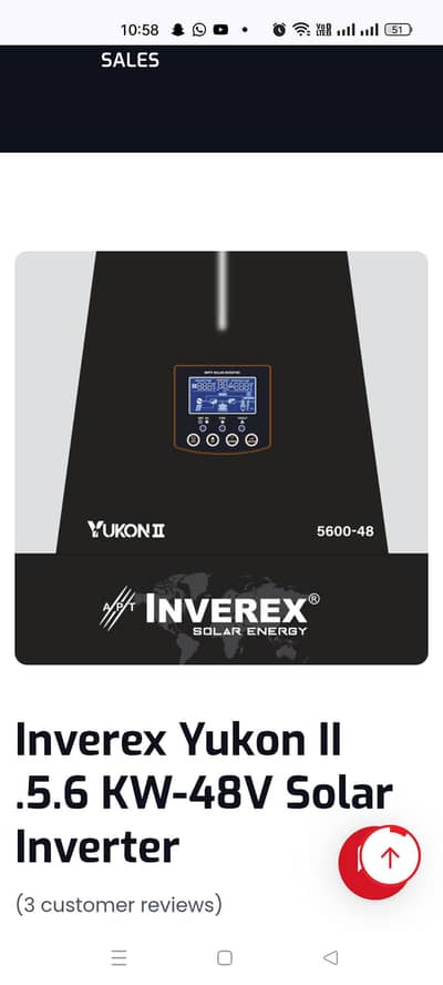 inverex inverter Yukon ii 5600 48