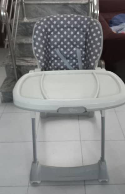 original Tinnies gray high chair