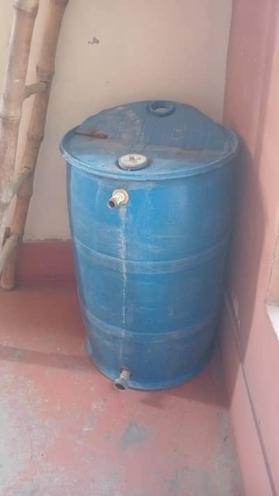 full size plastic drum