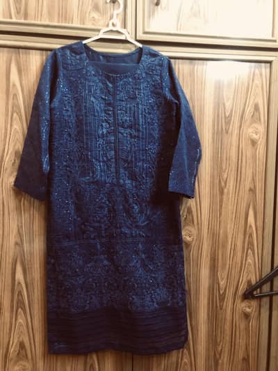 Navy blue semi formal 2 piece suit shirt & trouser