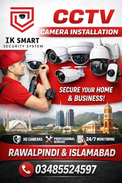 CCTV camera installation and electric fence