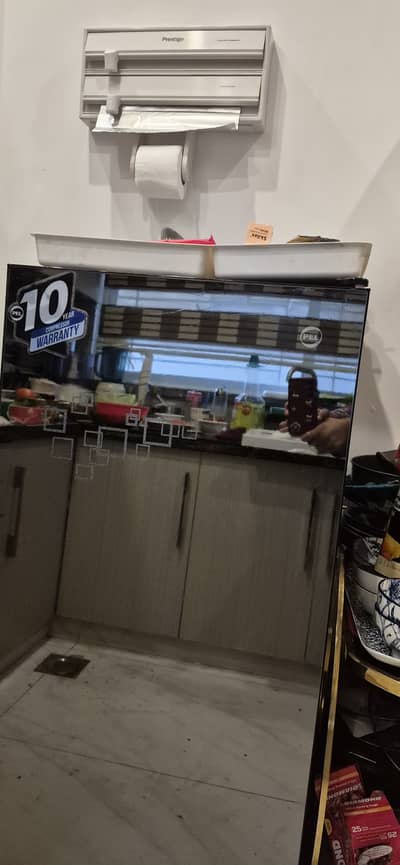 PEL glass door with purchase card