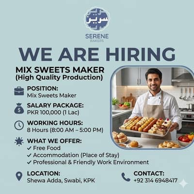 Mix Sweets Maker ( High Quality Production) ( Urgent Needed )