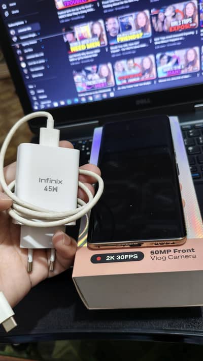 Infinix Zero 30 4g 8/256 - One Hand Use - With Complete Box