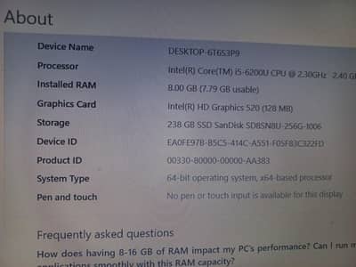 Hp core i5 5th genration
