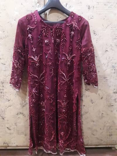 fancy dress red  color