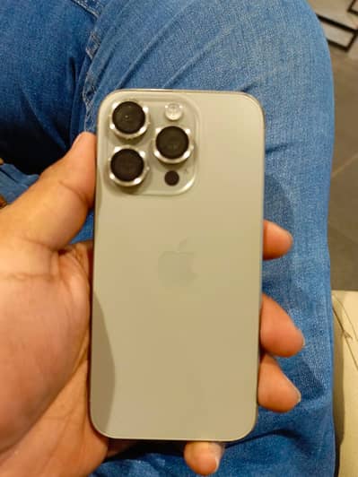Iphone 15 pro 256GB jv (natural titanium) with box