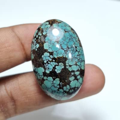 Natural Spider Web Turquoise 53.80crt