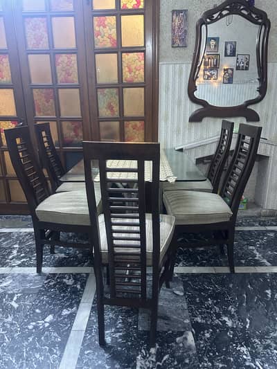 6 chairs + 1 dinning table