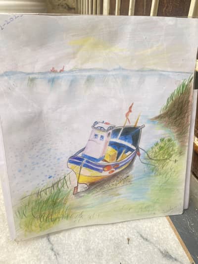 Drawing of a boat