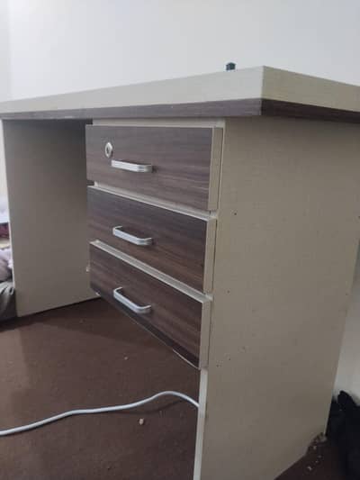 Standard office/ study desk with drawers on one side