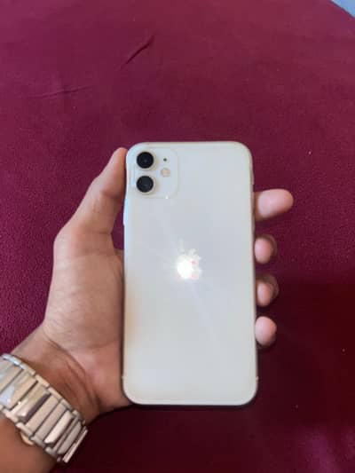 Iphone 11 128gb with box - white color