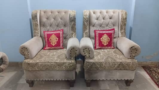 7- Seater Sofa Set With Cushion Set and Table Included.