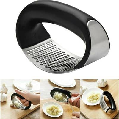 Stainless Steel Garlic Press Hand Crusher Tool