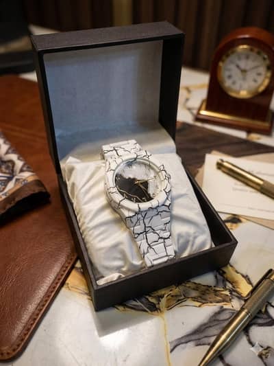 Fiber watch Arabic Aura contact 03104582574