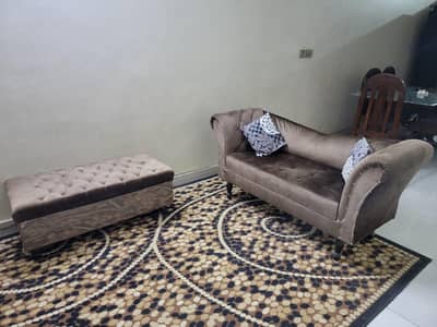 Dewan Sofa with Ottoman - New condition