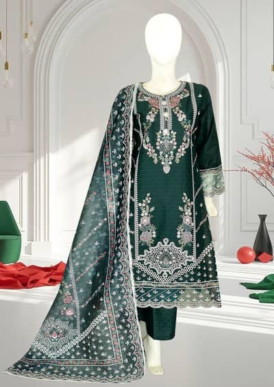 Stitched fancy cotton Ladies Suits delivery all over Pakistan