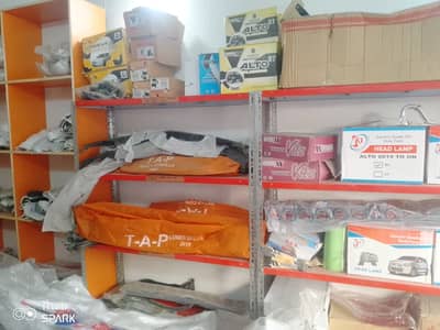 Running Business Setup Auto Spare Parts Buisness For Sale, New Racks