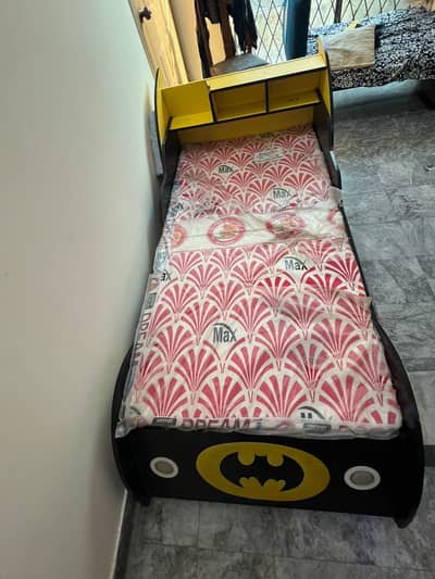 Kids Batman Bed with Mattress | Car Bed | Baby Bed | Single Bed