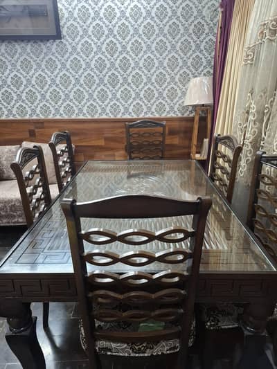 Wooden Dining Table 6 Seater