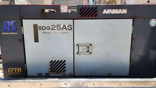 AIRMAN 25 KVA GANRETOR ISUZU ENGINE ORIGINAL MOTOR OR CANOPY