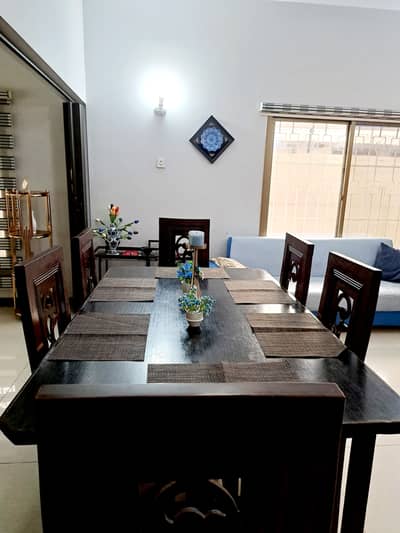 Solid wooden Table with 6 chairs