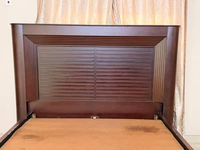 King size bed with side tables and dressing