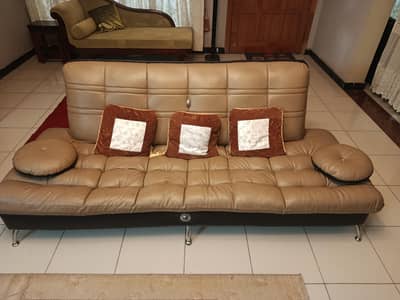 Leather Sofa Set 5 seater complete set