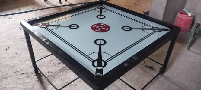 Glass caromboard 12mm