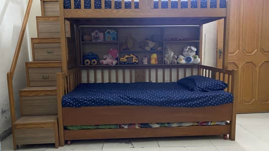 3 in one bunk bed pure lasani wood