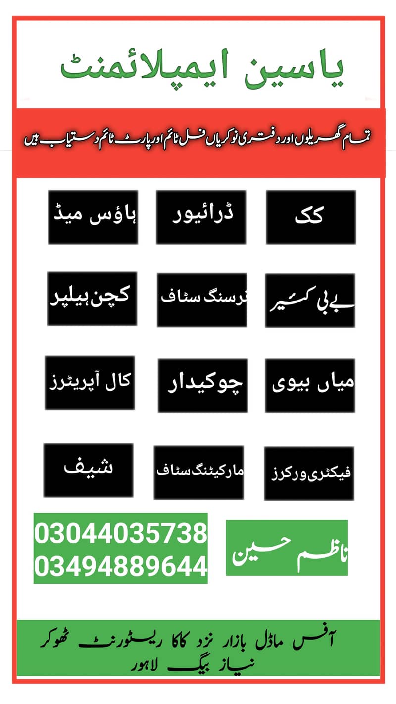 Factory Workers Security Guards Restaurant Workers 0