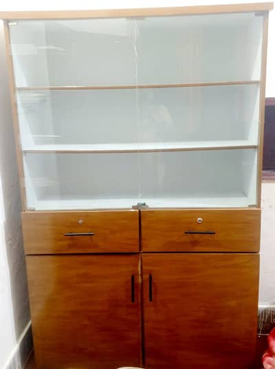 Wooden Crockery Showcase/ Divider  Polish Finish (Size:4X6)