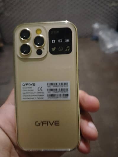 G Five mobile mini iPhone design PTA approved Dual Sim