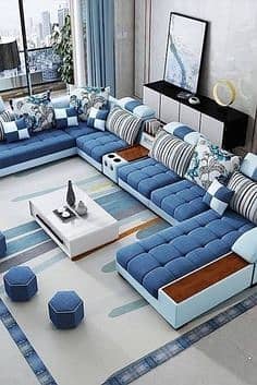 7 seater sofa set,Corner sofa,L shape sofa,U shape sofa,Wooden sofa 15