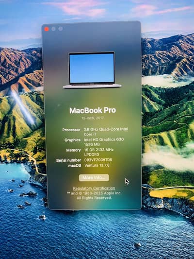 MacBook Pro 15-inch 2017 Touch Bar / Touch ID for Sale