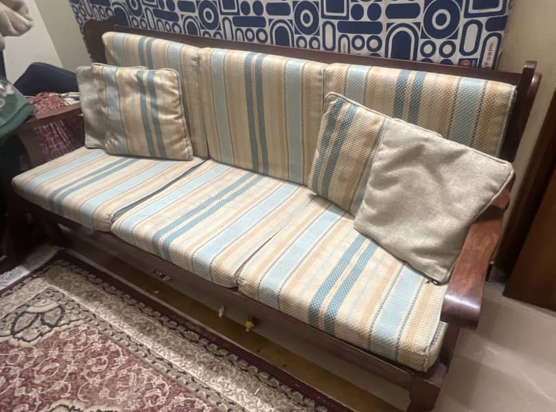 Solid wooden sofa 2