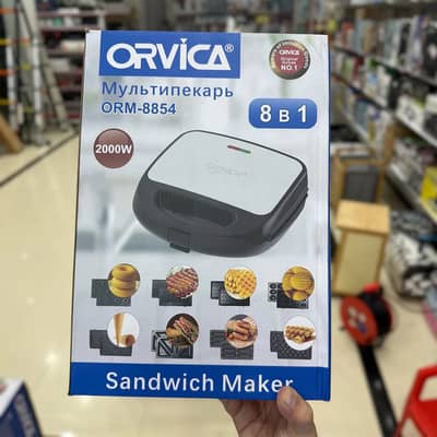 NEW 8 IN 1 SANDWICH MAKER MULTIFUNCTION NONSTICK GRILL WAFFLE COOKIES