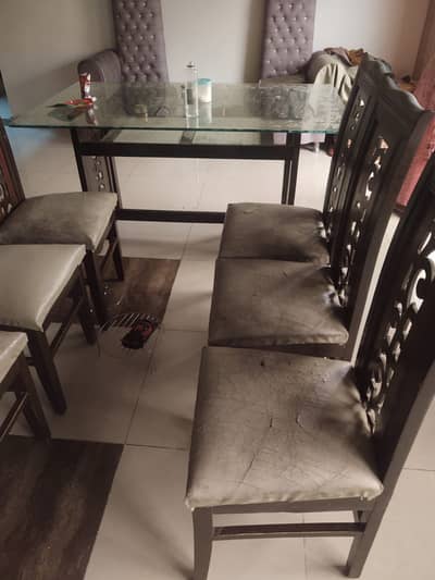 Dining Table with 6 chairs for sale