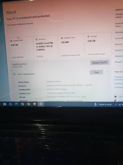 urgent sale i5 dell 15 inch ssd hard 6 genration