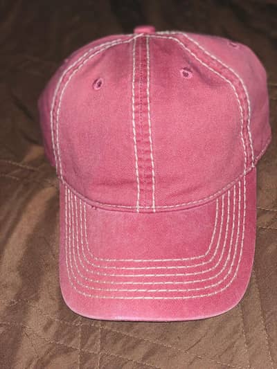 premium vintage washed cotton cap - Rose pink