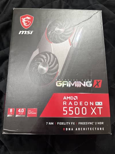MSI RX 5500 XT 8GB GDDR6 – 10/10 Condition – Gaming GPU