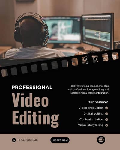 vedio editing any one has to edit his vedio so contact with us