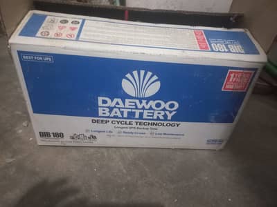 Daewoo 180Ah UPS Battery for Sale – Good Condition