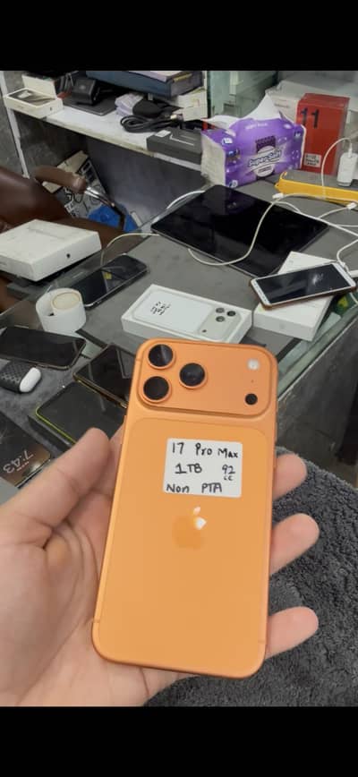 IPHONE 17 PRO MAX 1TB UK NON PTA KIT SIM TIME ORANGE